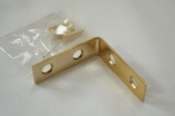 Polished Brass Corner Brace 1''